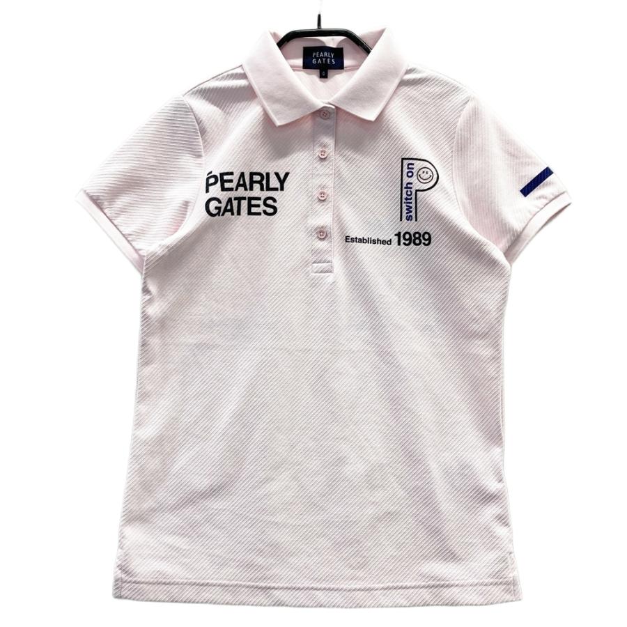 新品 PEARLY GATES ポロシャツ 刺繍 ニコちゃん 定価¥19800 PEARLY