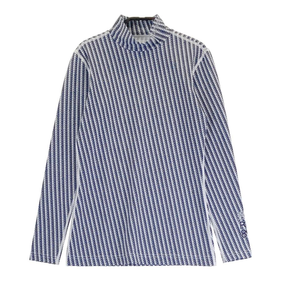 サイズ：0 PEARLY GATES パーリーゲイツ 2024年モデル ハイネック 長袖Tシャツ 総柄 ブラック系 [240101473419] ゴルフウェア レディース ストスト PEARLY GATES パーリーゲイツ 2024年モデル ハイネック 長袖Tシャツ 総