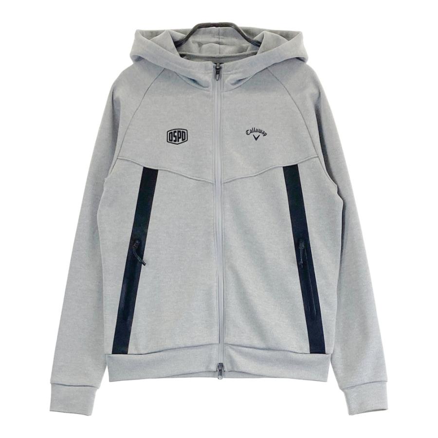 Callaway/キャロウェイ/ゴルフ フード付ジャケット【グレー/LL】新品！ CALLAWAY キャロウェイ フード付 ジップジャケット グレー系 M ゴルフ