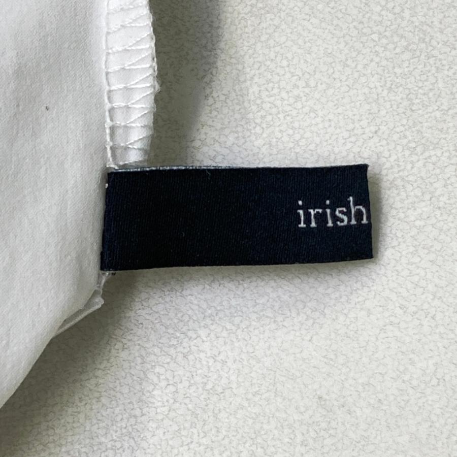 IRISHMAN アイリッシュマン ハーフジップ 半袖ブルゾン ホワイト系 L
