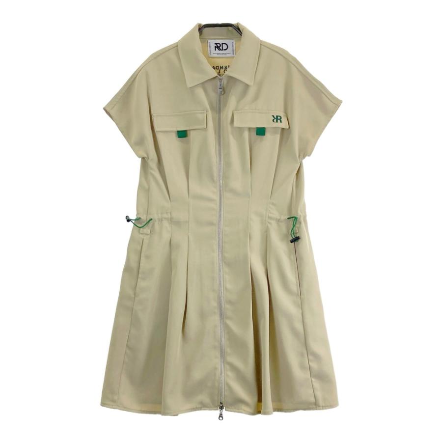 【美品】RUFFLOG ラフロッグ 中綿ベスト ゴルフウェア ベージュ Mサイズ RUFFLOG ラフロッグ ×RIENDA GOLF 2025年モデル 半袖 ジップワンピース