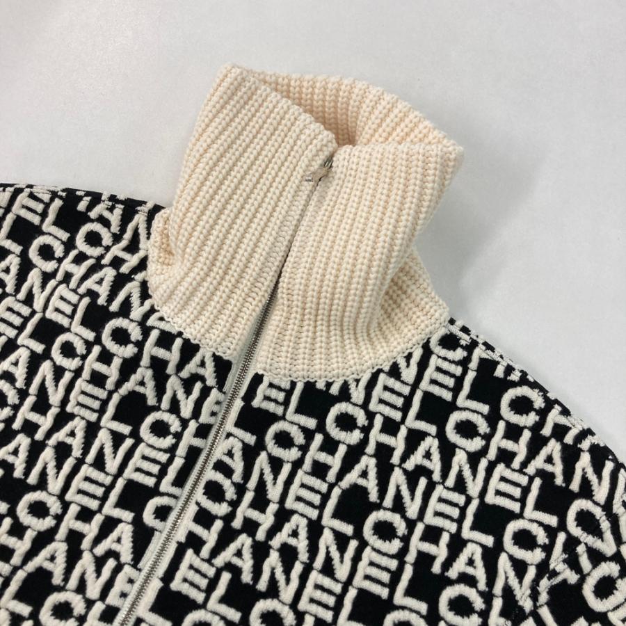 美品】CHANEL シャネル P61955K47642 ニットジャケット ブラック系 34
