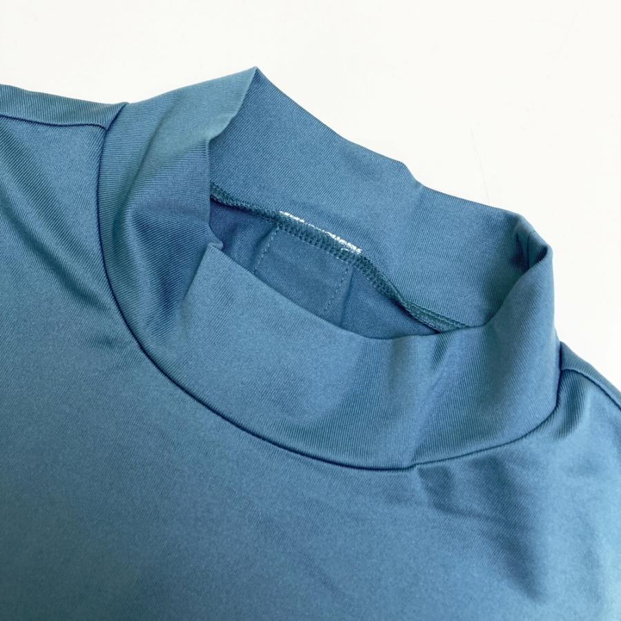 BRIEFING ブリーフィング ゴルフウェア メンズ トップス ブルー 新品】BRIEFING GOLF ブリーフィング 2024年 半袖モックネックTシャツ