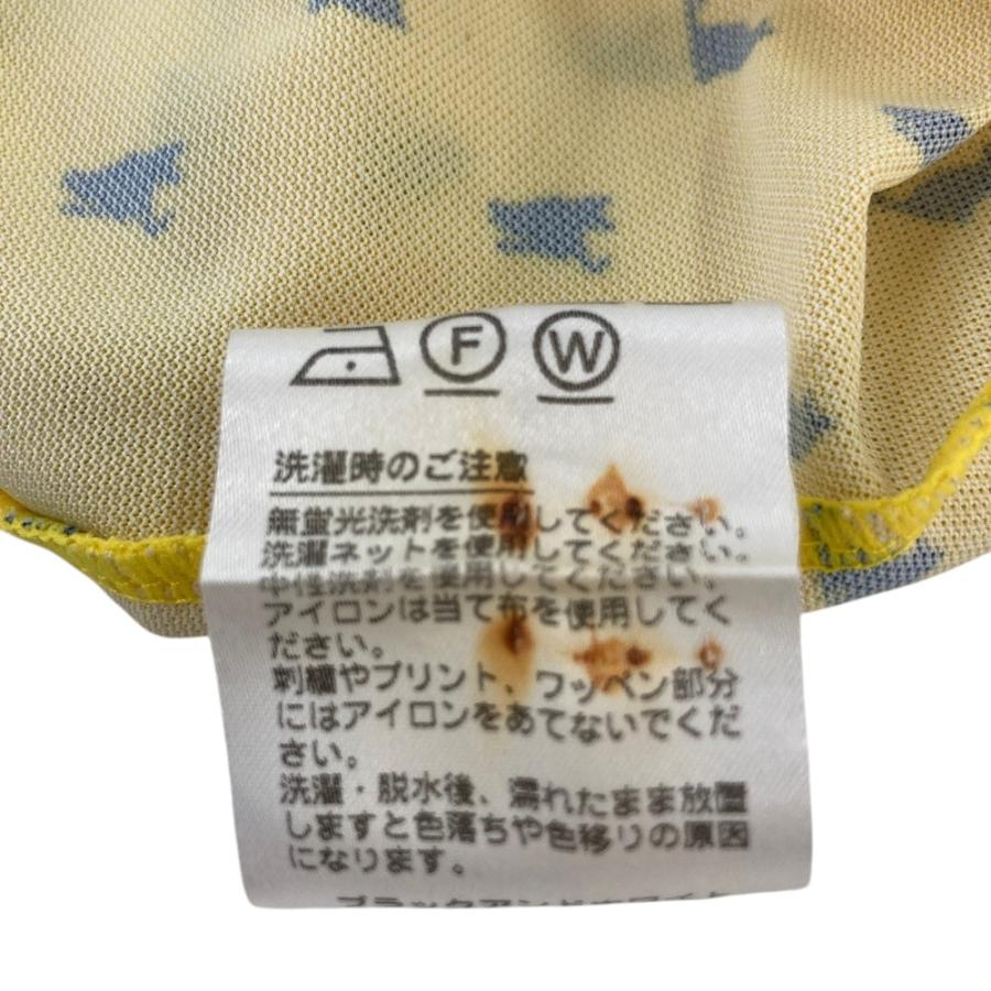 サイズ：LL AND PER SE アンパスィ  半袖ポロシャツ ボタンダウン ワッペン 総柄 イエロー系 [240101439966] ゴルフウェア メンズ ストスト AND PER SE アンパスィ 半袖ポロシャツ ボタンダウン 総柄 イエロー系