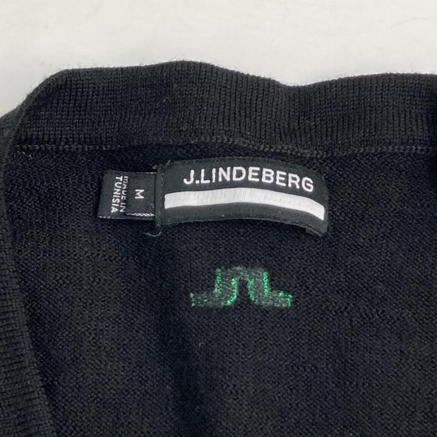 J.LINDEBERG ジェイリンドバーグ ニットセーター ブラック系 M ゴルフ