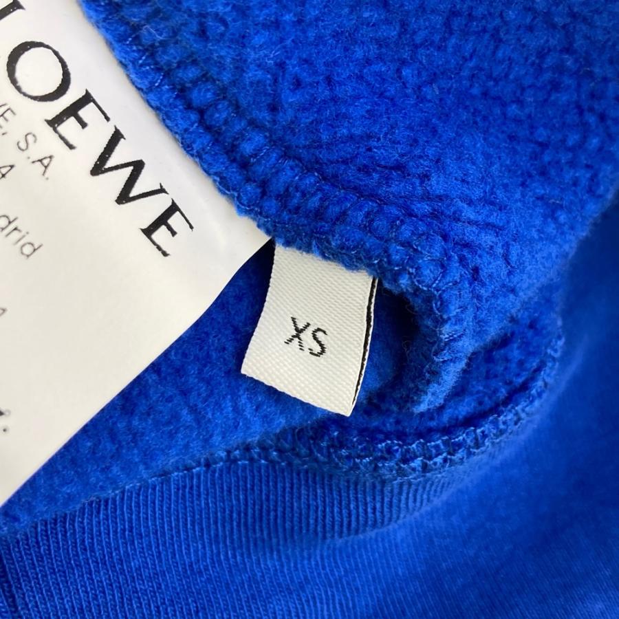LOEWE ロエベ H6199530PC 裏起毛 スウェット トレーナー ブルー系 XS