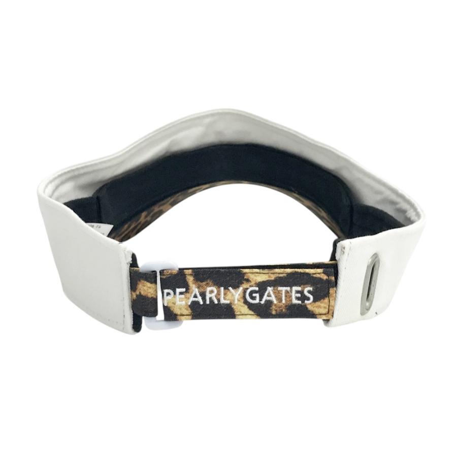 PEARLY GATES（パーリーゲイツ） サンバイザー レオパード柄 ブラウン