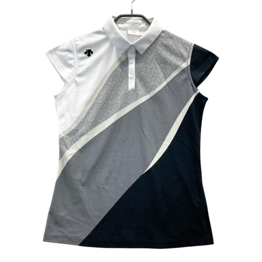 DESCENTE GOLF デサントゴルフ 半袖ポロシャツ グレー系 L ゴルフ