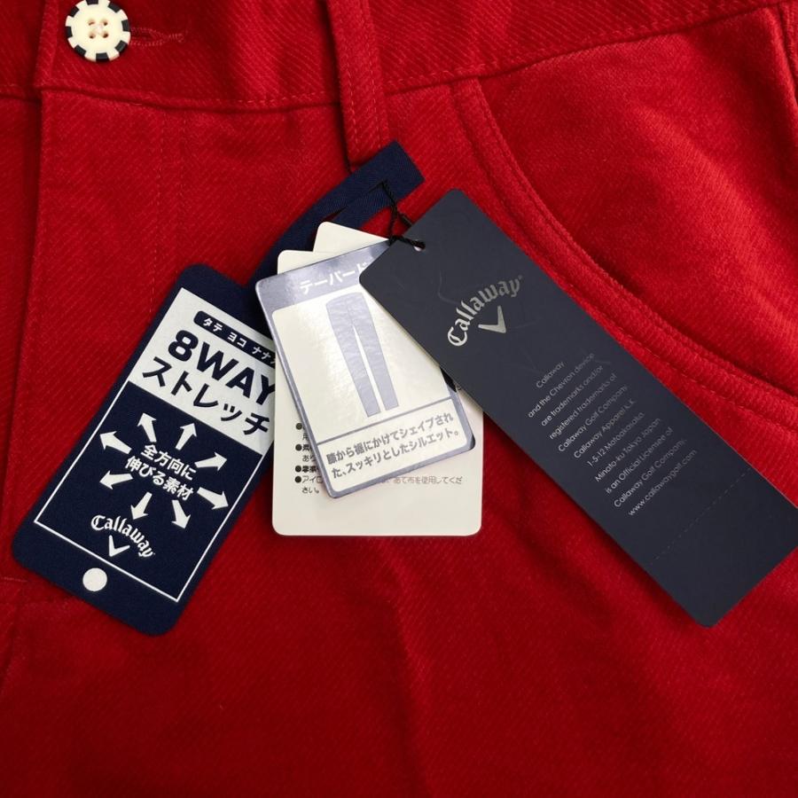 Callaway ゴルフパンツ レッド Lサイズ Callaway（キャロウェイ） 【新品】CALLAWAY ストレッチパンツ レッド