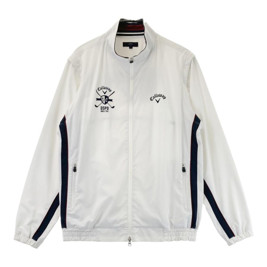 Callaway/キャロウェイ ゴルフ 2WAYジャケット【ホワイトLL】新品！ CALLAWAY キャロウェイ 2way ジップジャケット ホワイト系 LL ゴルフ