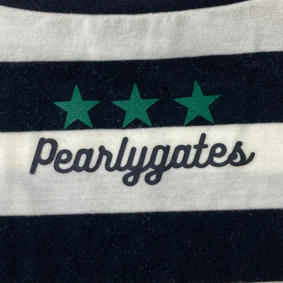 PEARLY GATES（パーリーゲイツ） ハイネック 長袖Tシャツ ボーダー柄