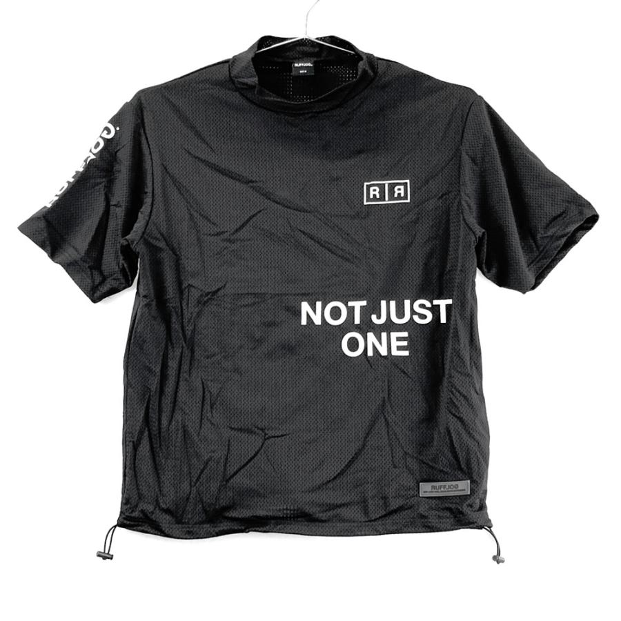 RUFFLOG ラフロッグ 2023年 半袖モックネックTシャツ メッシュ
