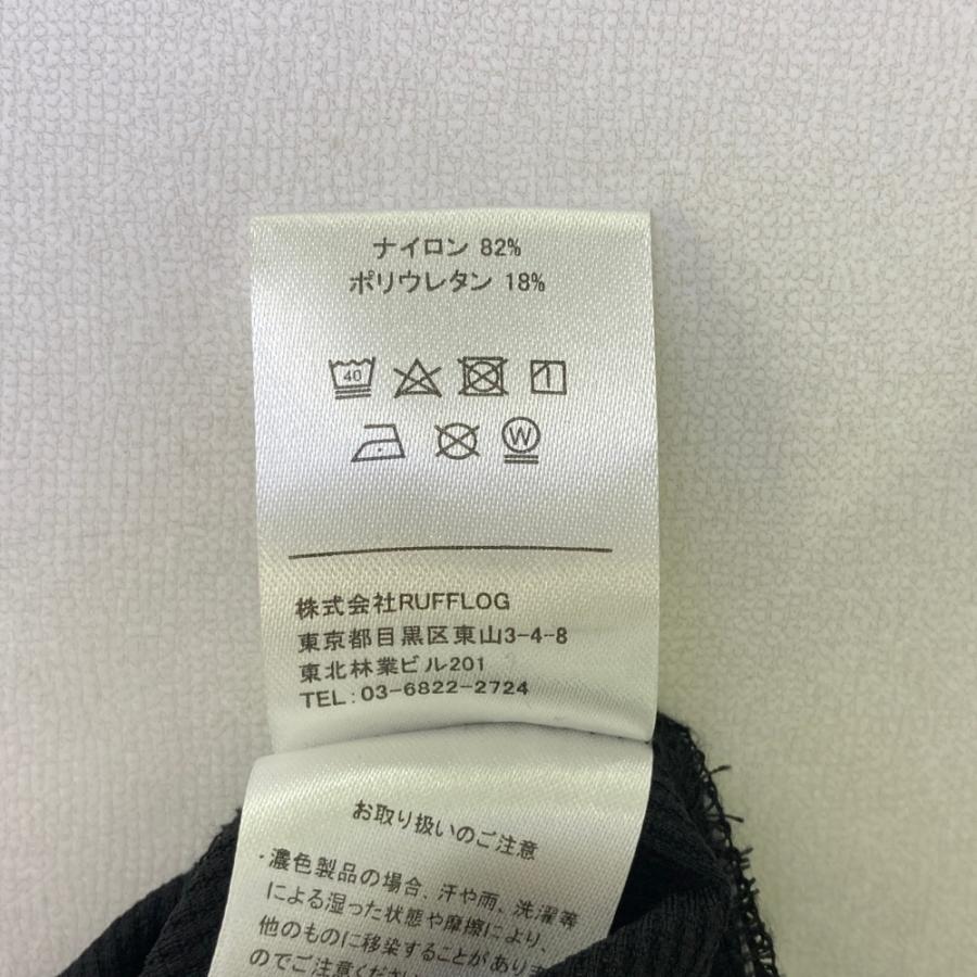 RUFFLOG ラフロッグ 2024年 半袖モックネックTシャツ ブラック系 L