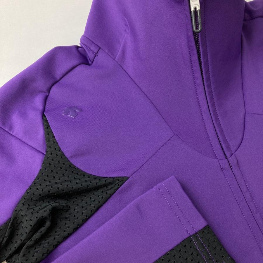 DESCENTE GOLF デサントゴルフ メッシュ切替 長袖ジャケット パープル