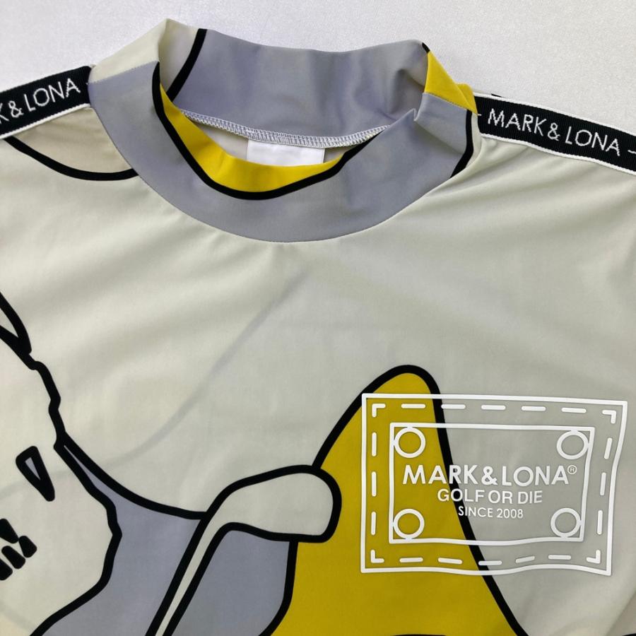 MARK&LONA マークアンドロナ カモフラ スカル モックネック Tシャツ MARK&LONA マークアンドロナ 2024年モデル モックネック 半袖Tシャツ