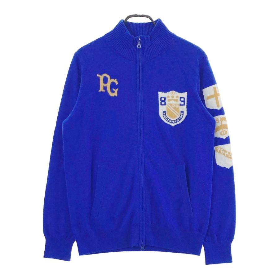 パーリーゲイツ ニット ジャケット セーター ブルゾン　カシミヤ　メンズ PEARLY GATES パーリーゲイツ カシミヤ ニットジャケット ブルー系 5