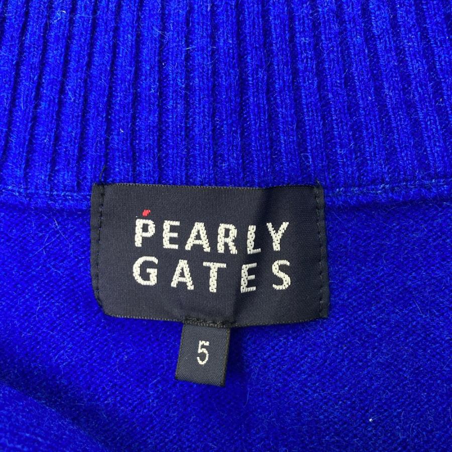パーリーゲイツ ニット ジャケット セーター ブルゾン　カシミヤ　メンズ PEARLY GATES パーリーゲイツ カシミヤ ニットジャケット ブルー系 5