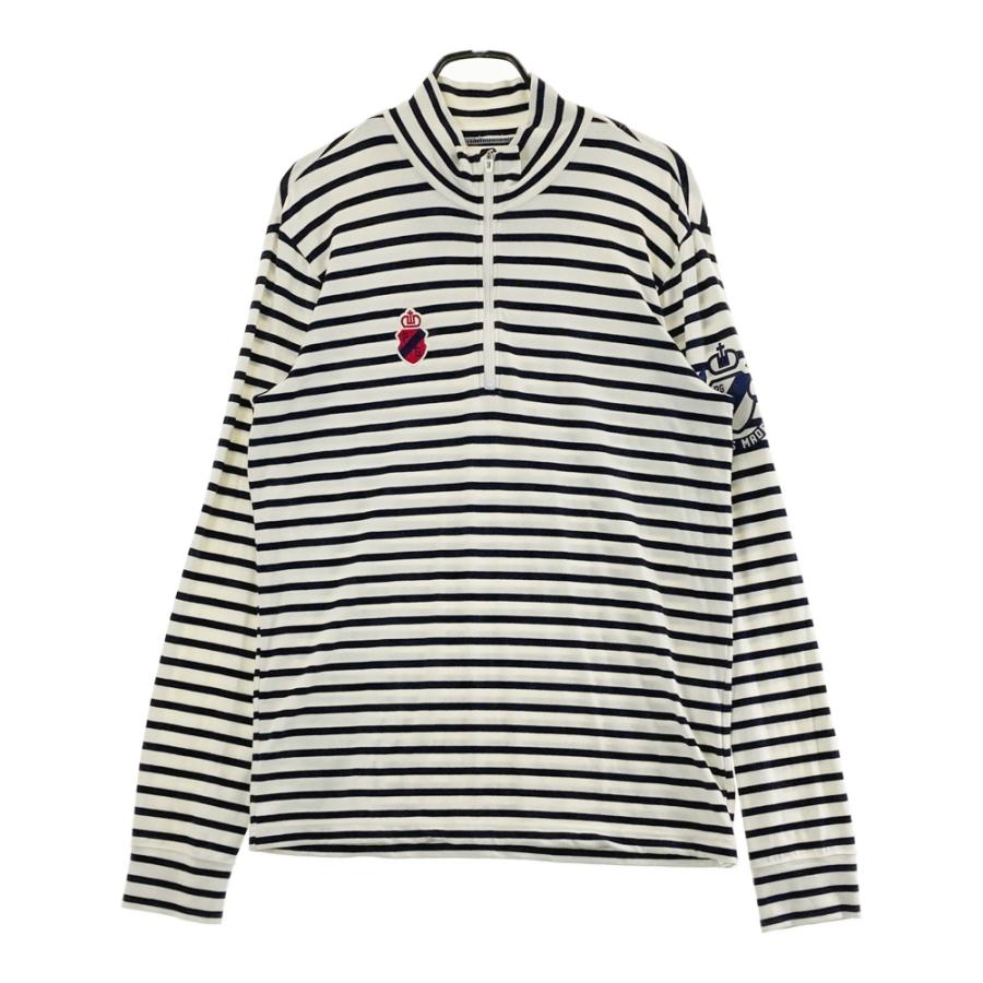 PEARLY GATES 長袖ハーフジップカットソー サイズ6 ホワイト PEARLY GATES パーリーゲイツ ハーフジップ 長袖Tシャツ