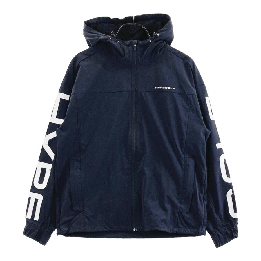 HYPE GOLF ハイプゴルフ　プルオーバージャケット HYPEGOLF ハイプゴルフ ジャケット ブラック系 S ゴルフウェア メンズ