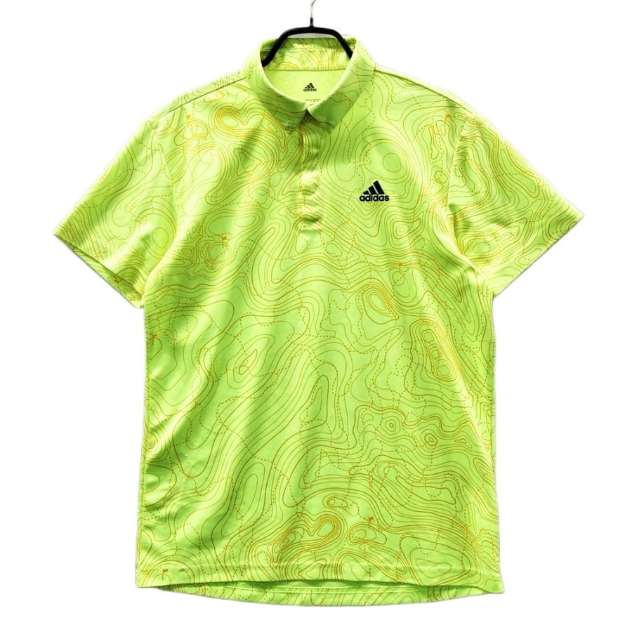 ADIDAS GOLF アディダスゴルフ DW8936 半袖ポロシャツ 総柄 グリーン系