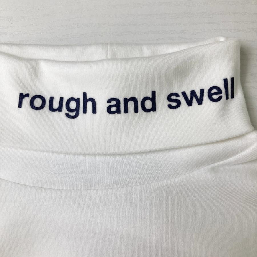 rough&swell ラフアンドスウェル タートルネック長袖シャツ ロゴ刺繍 新品】ROUGH&SWELL ラフアンドスウェル タートルネック 長袖Tシャツ