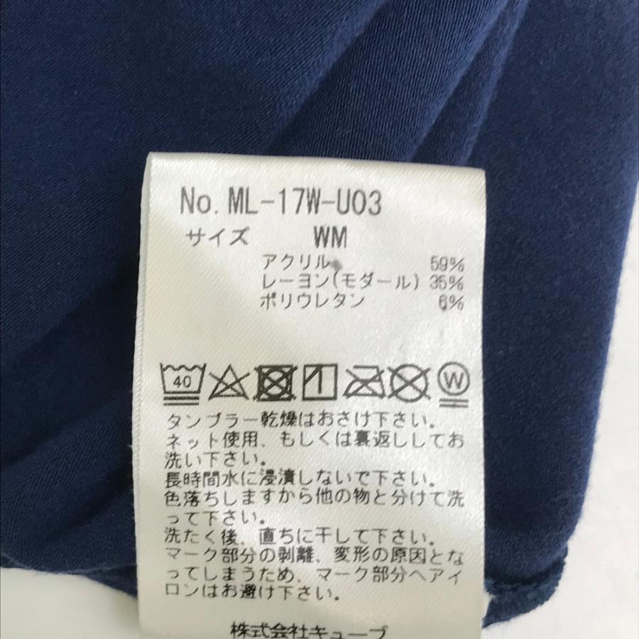 サイズ：WM MARK&LONA マークアンドロナ  起毛 タートルネック 長袖Tシャツ  ネイビー系 [240101549182] ゴルフウェア レディース ストスト MARK&LONA マークアンドロナ 起毛 タートルネック 長袖Tシャツ