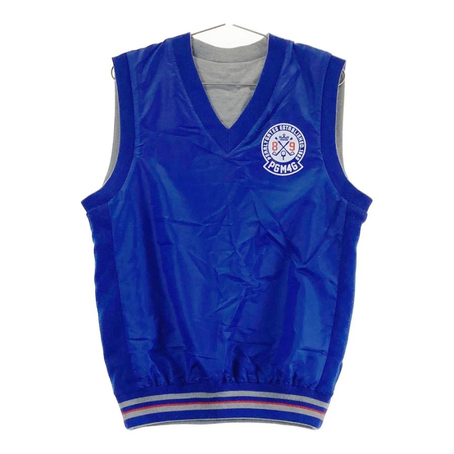 緊急セール！未使用★パーリーゲイツ リバーシブルベスト ニット×千鳥プリント PEARLY GATES パーリーゲイツ リバーシブル Vネック ニットベスト 千鳥