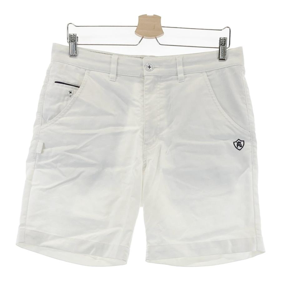 高級！パーリーゲイツ　PEARLY GATES ゴルフハーフパンツ　サイズ5 PEARLY GATES パーリーゲイツ ハーフパンツ ホワイト系 5 ゴルフウェア
