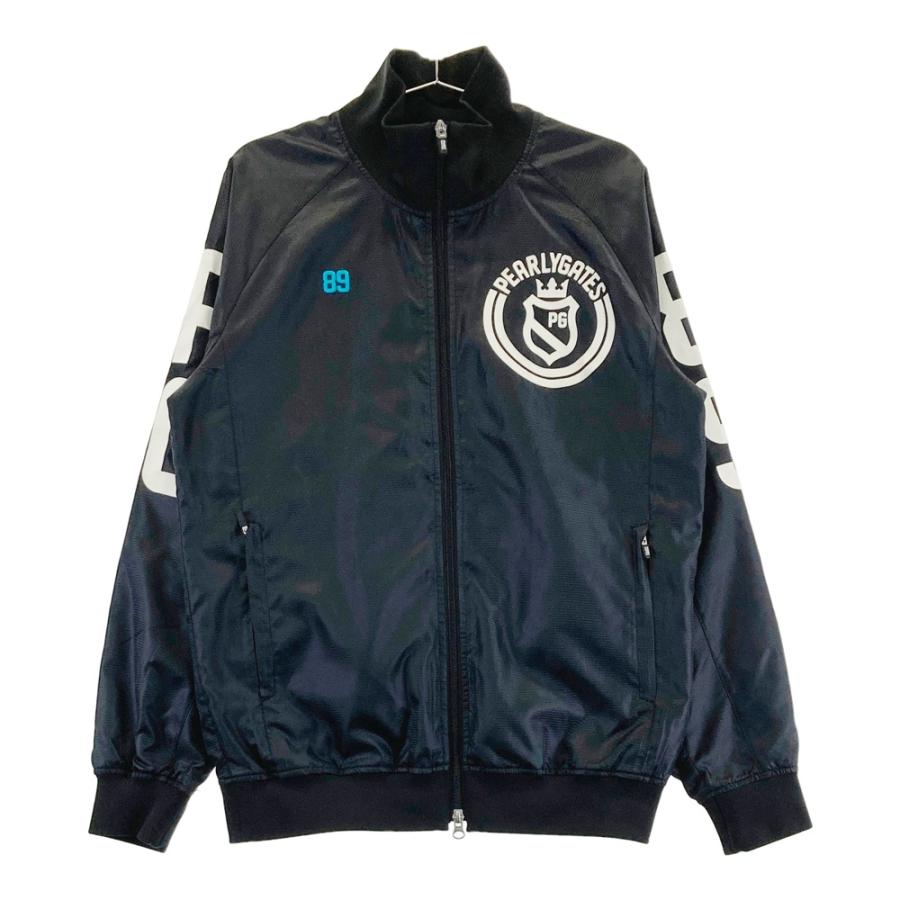 PEARLY GATES パーリーゲイツ 蓄熱 ジップジャケット 総柄 ブラック系