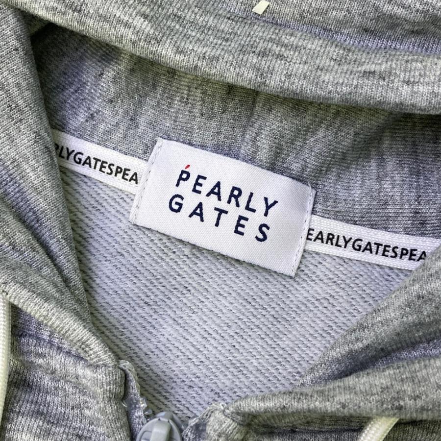 サイズ：0 PEARLY GATES パーリーゲイツ 2025年モデル ジップパーカー  グレー系 [240101550041] ゴルフウェア レディース ストスト PEARLY GATES パーリーゲイツ 2025年モデル ジップパーカー グレー系 0