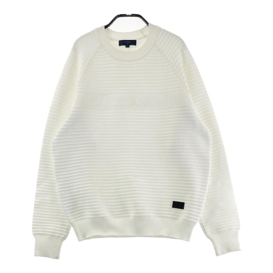 CALLAWAY キャロウェイ 長袖ニットセーター ホワイト系 M ゴルフウェア