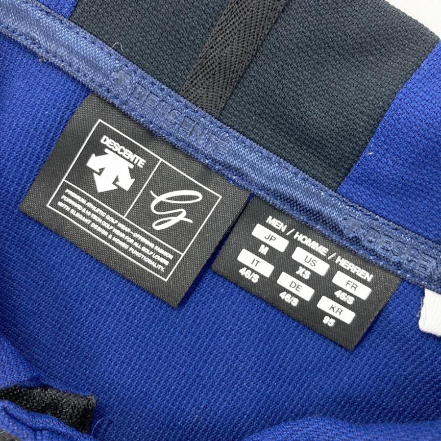 DESCENTE GOLF デサントゴルフ 半袖ポロシャツ ネイビー系 M ゴルフ