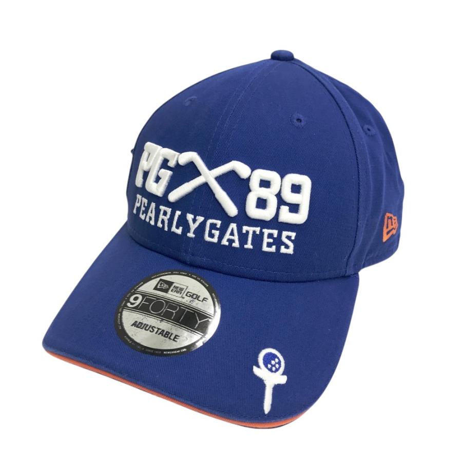 PEARLY GATES パーリーゲイツ ×NEW ERA キャップ ブルー系 FR ゴルフ