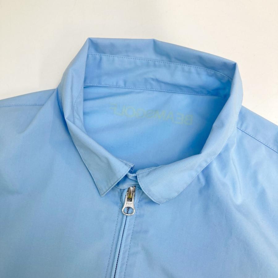 BEAMS GOLF ビームスゴルフ 襟付 ジップジャケット ブルー系 L ゴルフ