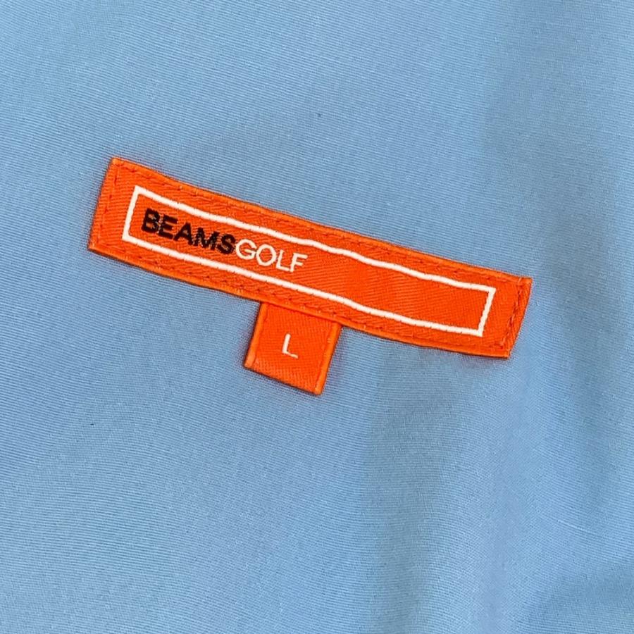 BEAMS GOLF ビームスゴルフ 襟付 ジップジャケット ブルー系 L ゴルフ