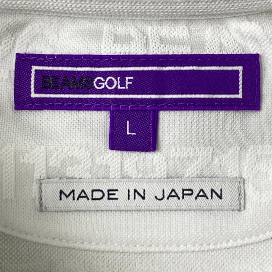 BEAMS GOLF ビームスゴルフ  半袖ポロシャツ  ホワイト系 L ゴルフウェア メンズ_5