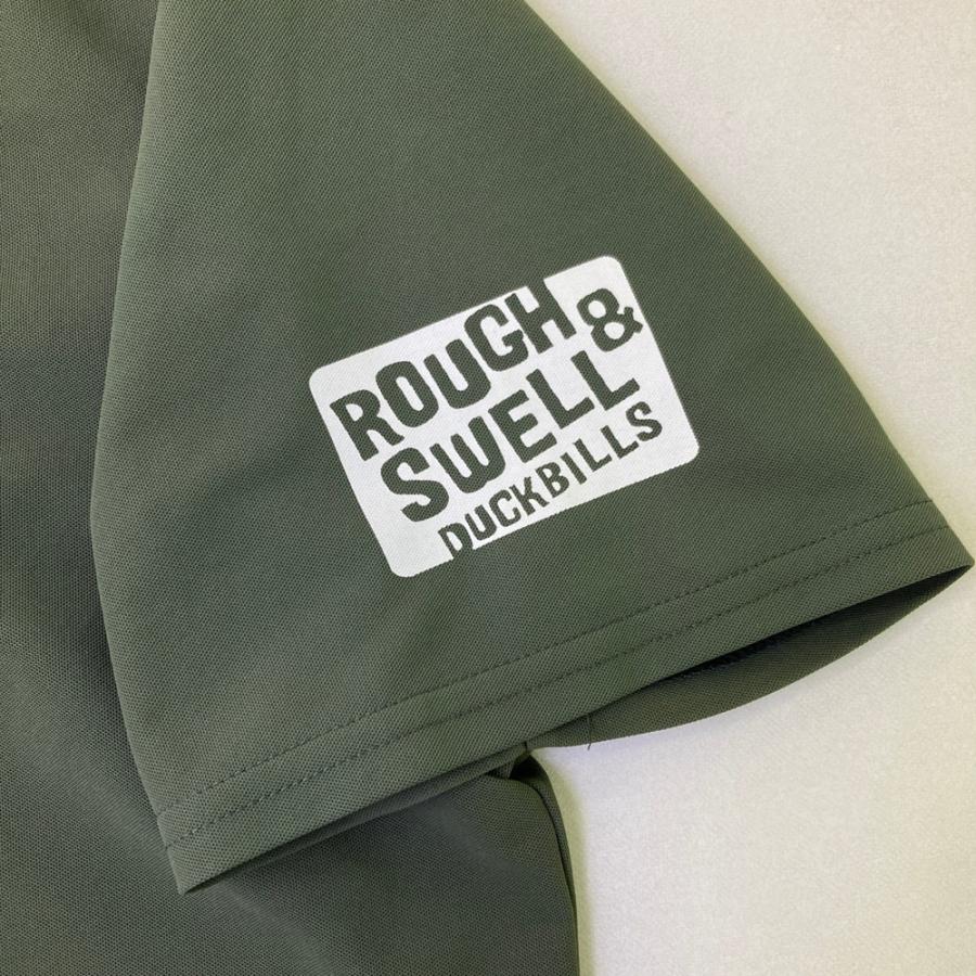 ラフアンドスウェル　モックネックＴシャツ ラフアンドスウェル rough&swell モックネックシャツ ネイビー BITE