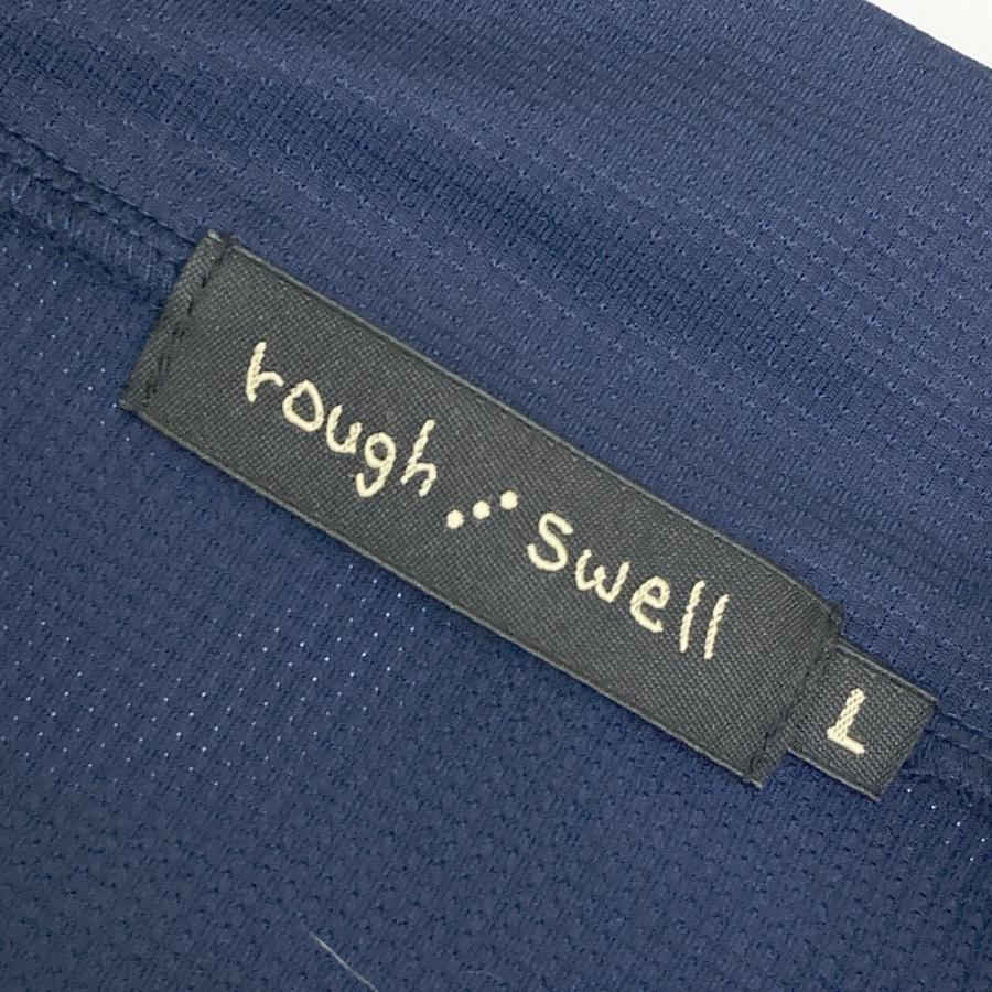 ROUGH&SWELL ラフアンドスウェル 半袖モックネックTシャツ ネイビー系