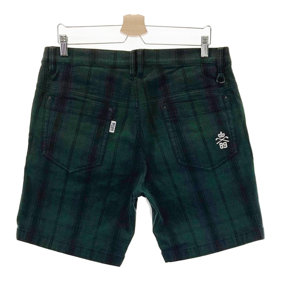 PEARLY GATES チェック柄ショートパンツ、未使用品 PEARLY GATES パーリーゲイツ ハーフパンツ チェック柄 ホワイト系 6