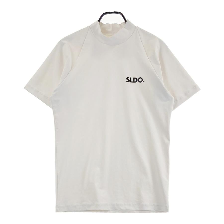 SLDO. エスルド ハイネック半袖Tシャツ ホワイト系 M ゴルフウェア