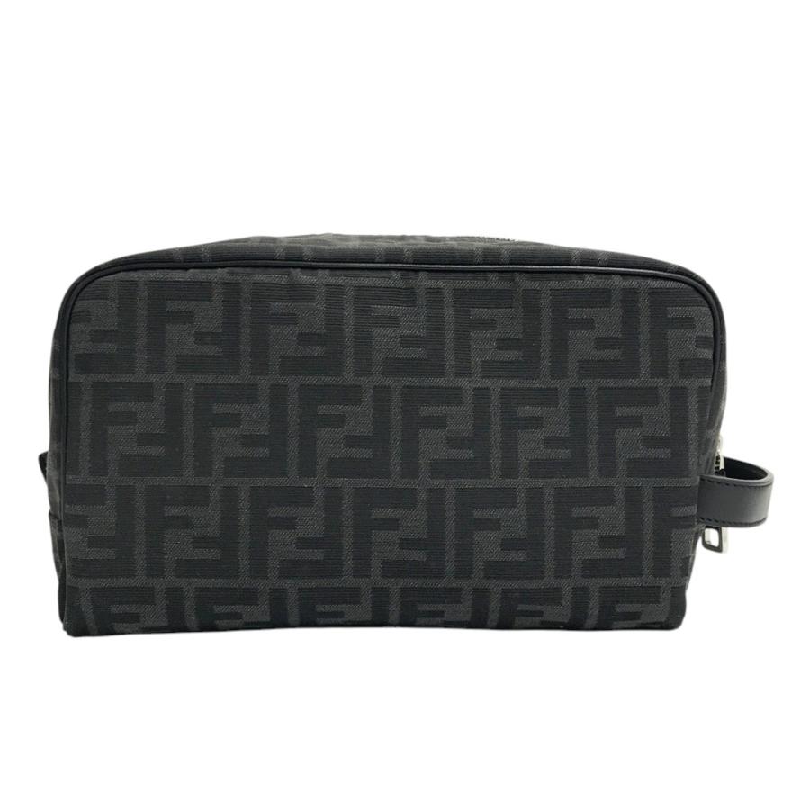 FENDI フェンディ クラッチバッグ ズッカ柄 ブラック系 【公式通販】