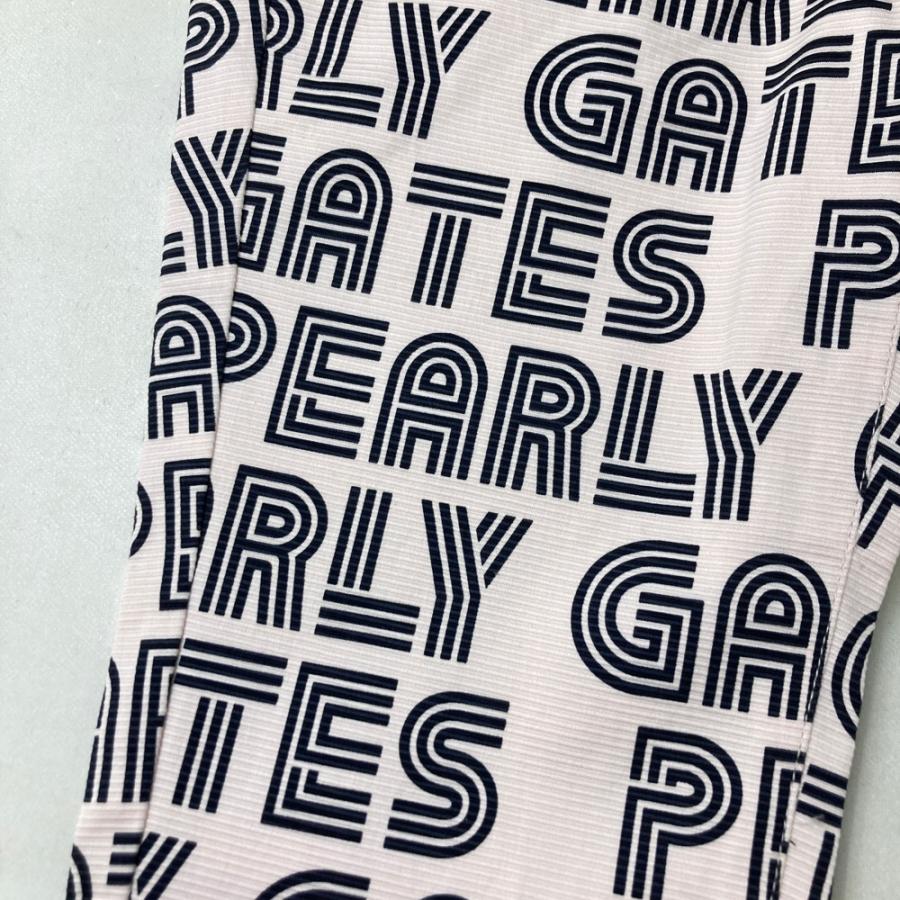 サイズ：0 PEARLY GATES パーリーゲイツ 055-2131210 ストレッチパンツ ロゴ柄 ピンク系 [240101551792] ゴルフウェア レディース ストスト PEARLY GATES（パーリーゲイツ） 【新品】PEARLY GATES 055-2131210