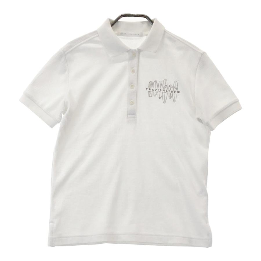 TravisMathew トラヴィスマシュー 半袖ポロシャツ ホワイト　Lサイズ TRAVISMATHEW トラビスマシュー 半袖ポロシャツ ホワイト系 S ゴルフ