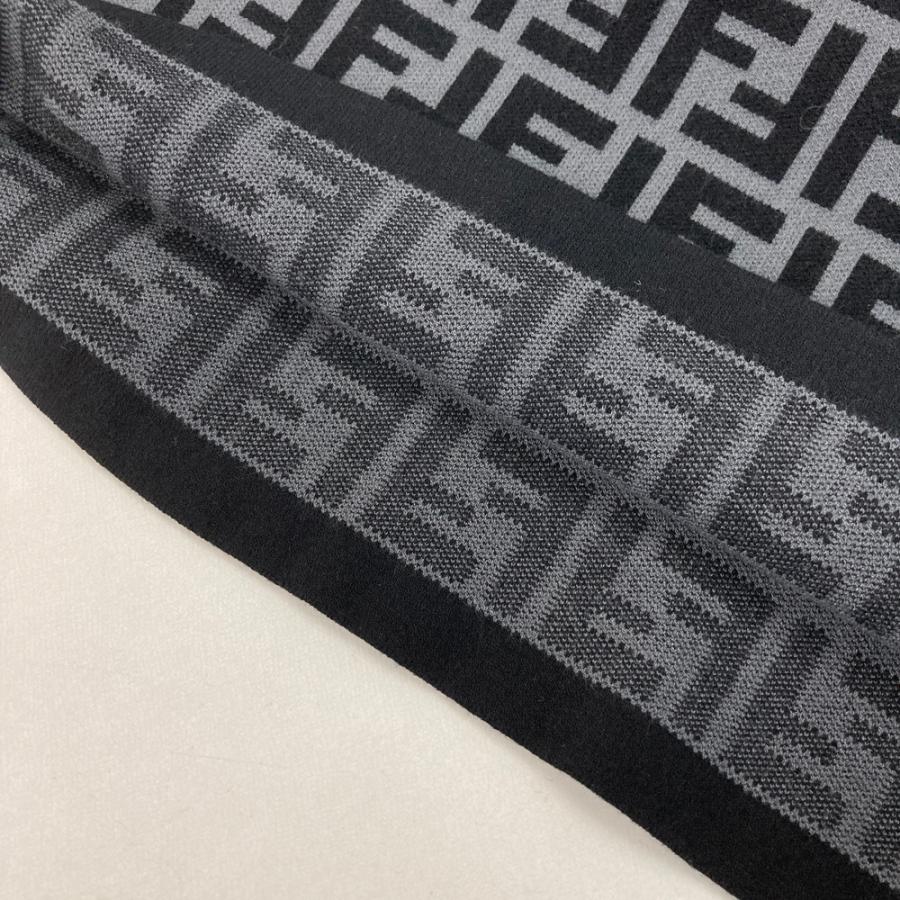 FENDI フェンディ FZD753 A5QG 半袖ワンピース ニット ズッカ柄 ブラック系 38 レディースの画像
