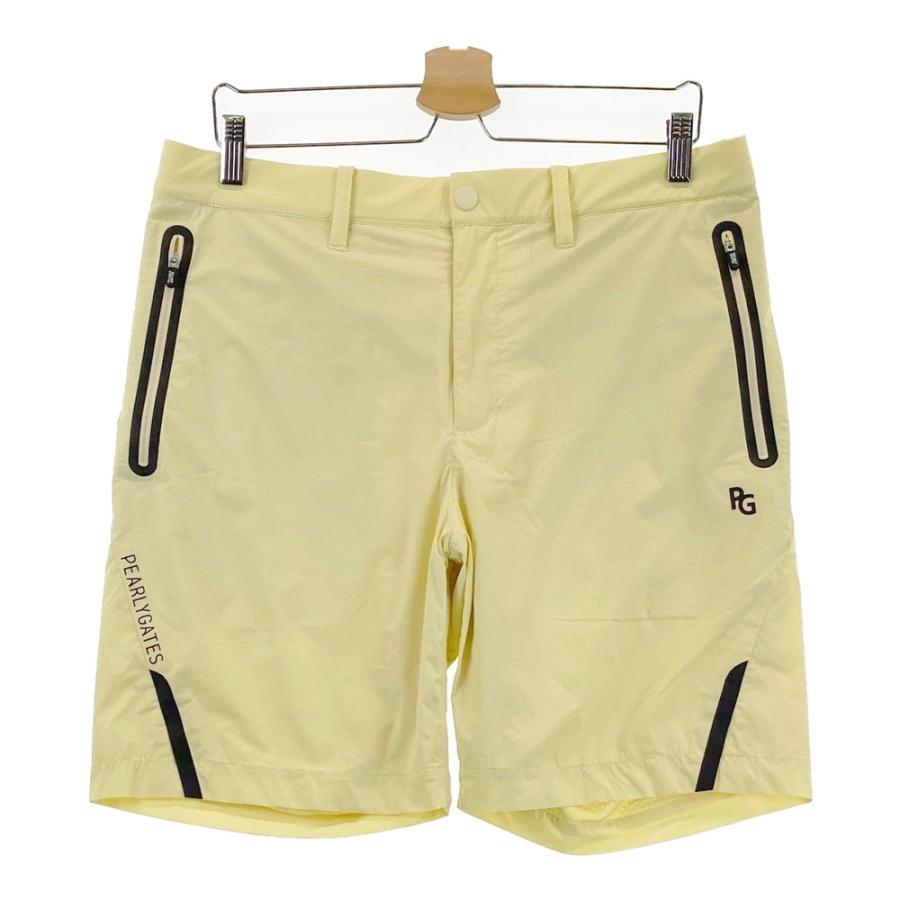 【美品】パーリーゲイツPEARLY GATES ロゴ刺繍ストレッチハーフパンツ3 PEARLY GATES ゴルフハーフパンツ サイズ3 サイズ：3 PEARLY GATES