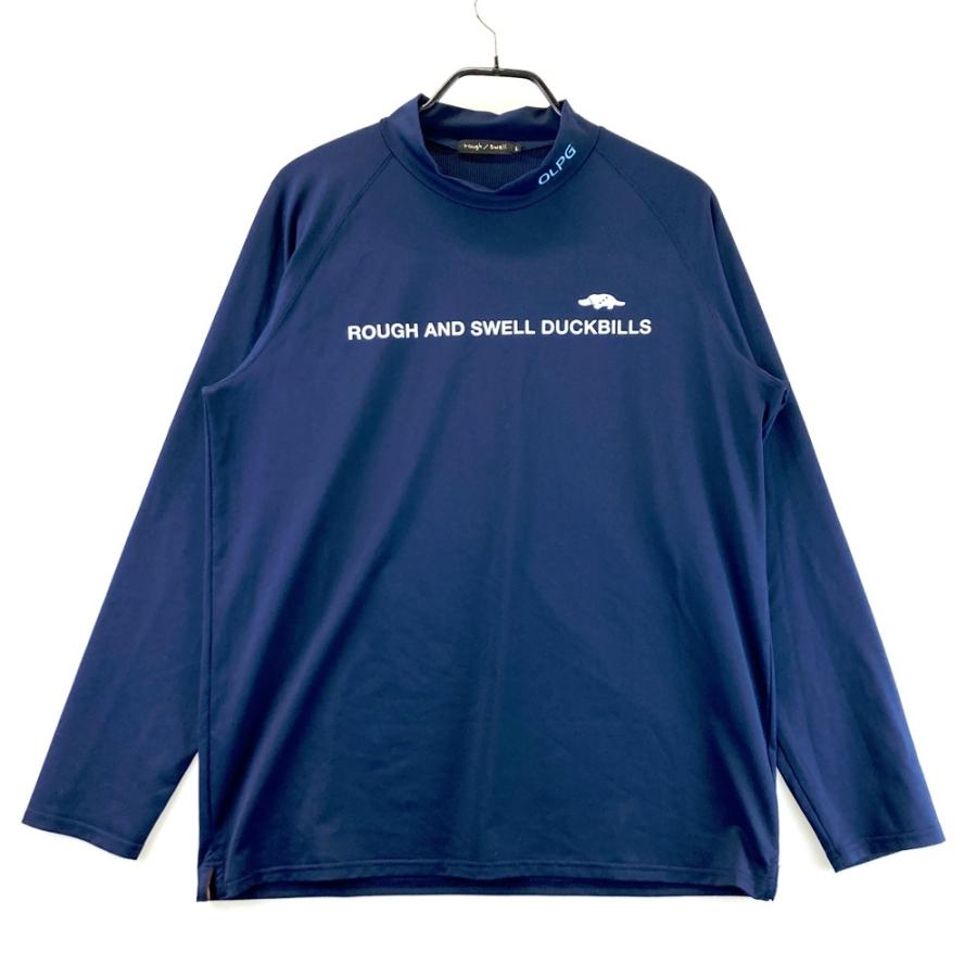 ROUGH&SWELL ラフアンドスウェル 長袖 ブルゾン ネイビー×グリーン カジュアルゴルフドットコムby PALM SPRINGSにrough&swell［ラフアンド