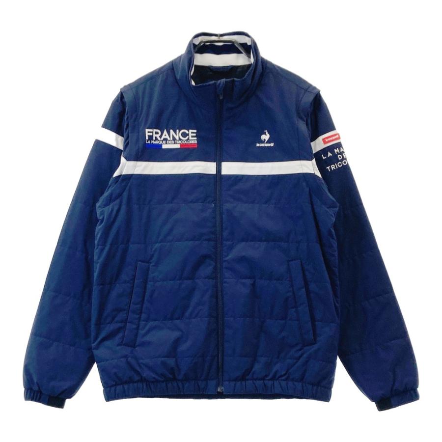 LE COQ GOLF ルコックゴルフ 2WAY 長袖ジップ 中綿ジャケット ネイビー
