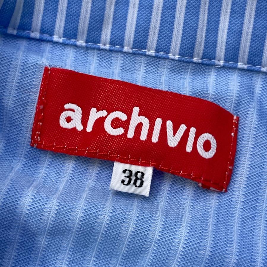 新品】ARCHIVIO アルチビオ ノースリーブ フリル 半袖シャツ 