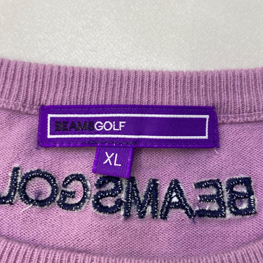 BEAMS GOLF ビームスゴルフ パープルレーベル ニットベスト パープル系