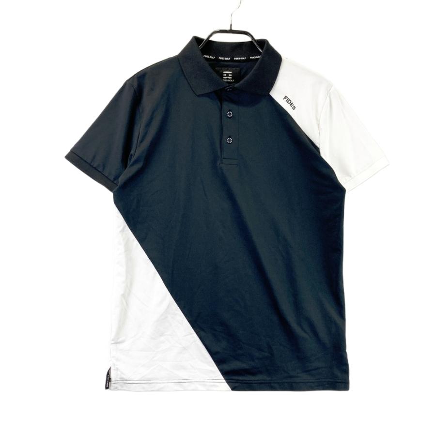 FIDES GOLF フィデスゴルフ 半袖ポロシャツ ブラック系 M ゴルフウェア